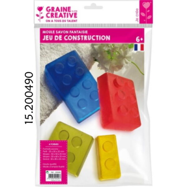 Molde Graine Creative 4 Formas Lego  ~50/80mm