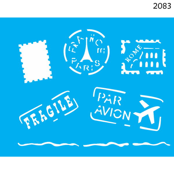 Stencil Opa 20X25 Selos e Carimbos