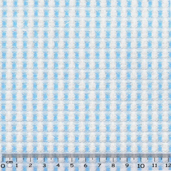 Tecido Algodão Waffle Azul Celeste  1.50Mts.