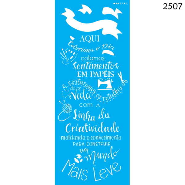 Stencil Opa 17x42 Aqui Colorimos o Dia