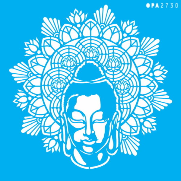 Stencil Opa 30.5x30.5  Mandala Buda