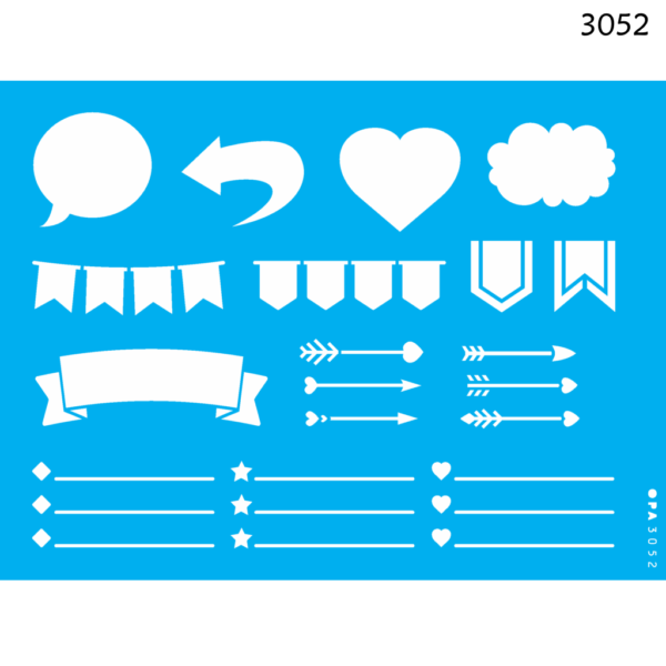 Stencil Opa 15x20  Regua Planner I