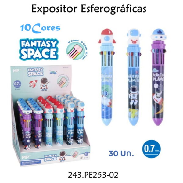 Expositor Esferográficas  10 Cores - 30un.