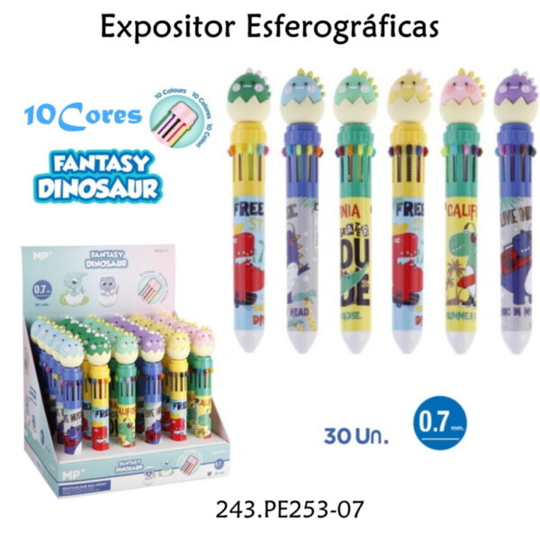 Expositor Esferográficas  10 Cores - 30un.