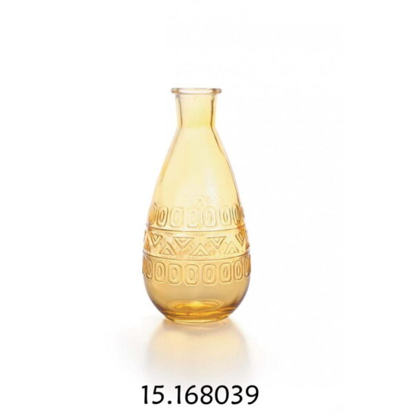 Vaso Vidro Berlin Amarelo 158↕ x 75ø mm