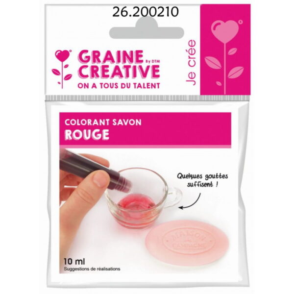 Corante p/ Sabão Vermelho 10ml