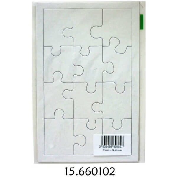 Puzzle 12 Peças p/ Decorar  200x120mm 12un.