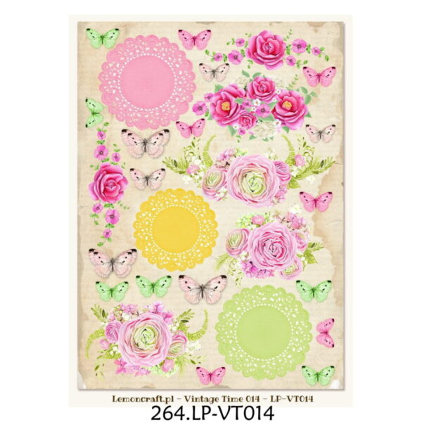 Bloco Scrapbook Vintage Time 21x29