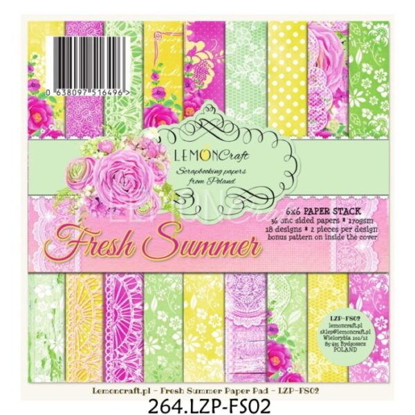 Bloco Scrapbook Fresh Summer 15x15