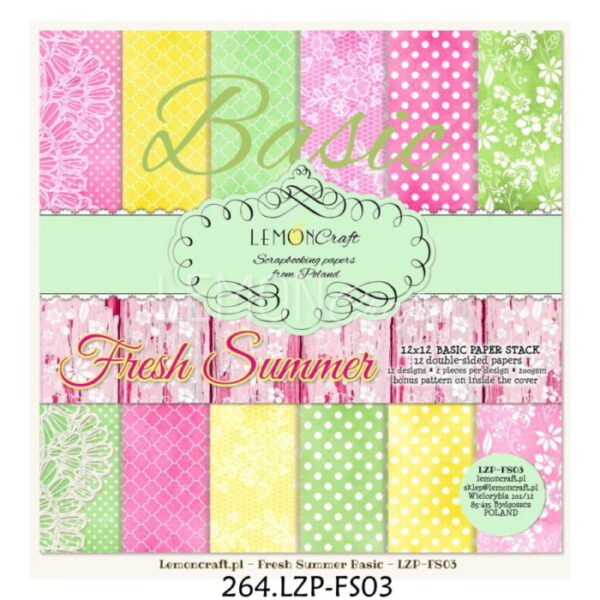Bloco Scrapbook Fresh Summer 30x30