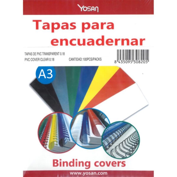 Acetato Cristal A3 180mic 100un.