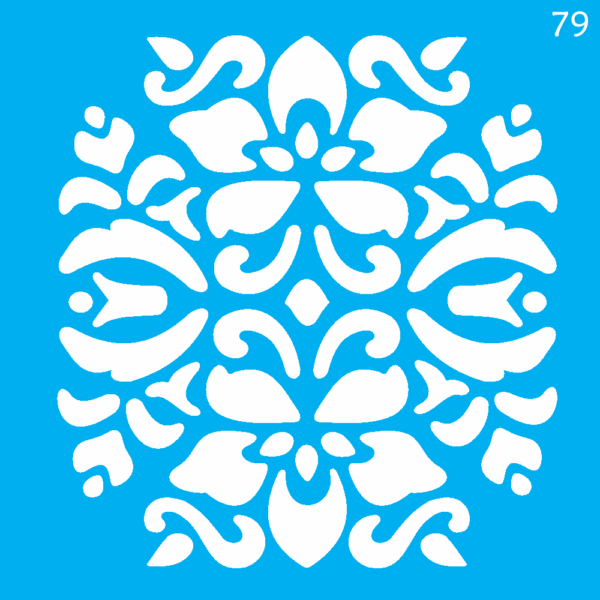 Stencil Opa 10x10 Arabesco Flor