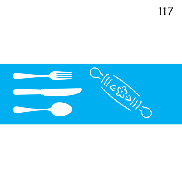 Stencil Opa 10x30  Talheres