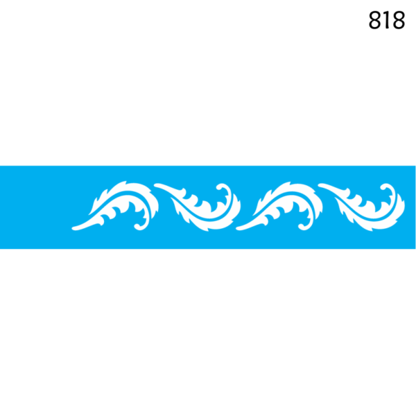 Stencil Opa 6x30 Simples Folhas I