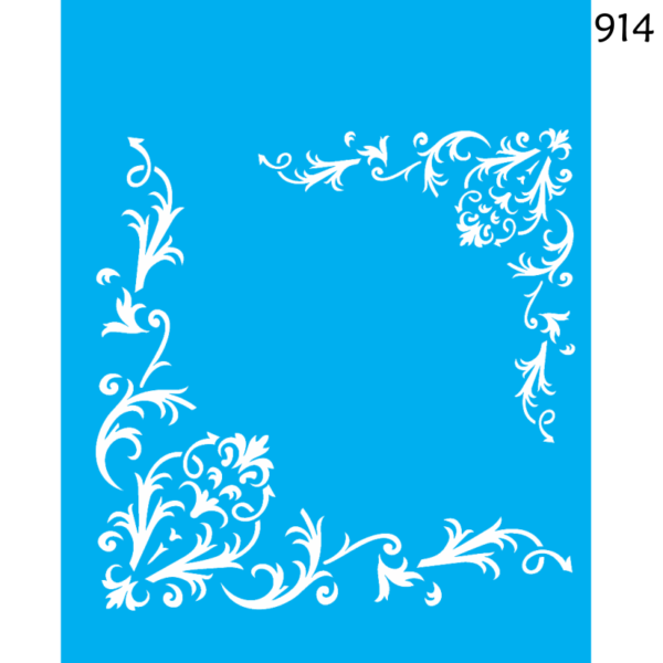 Stencil Opa 20X25 Cantoneira Arabesco
