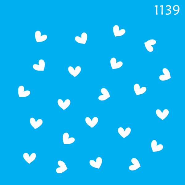 Stencil Opa 14x14 Micro Corações