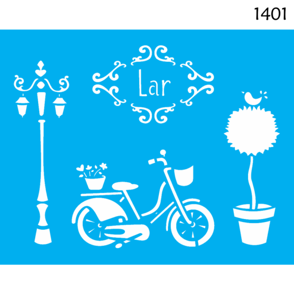 Stencil Opa 20X25 Biciclete e Poste