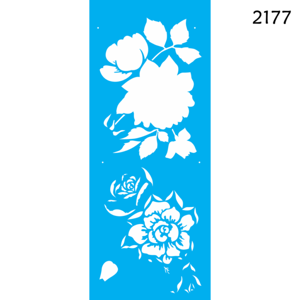 Stencil Opa 17x42 Flor Rosas