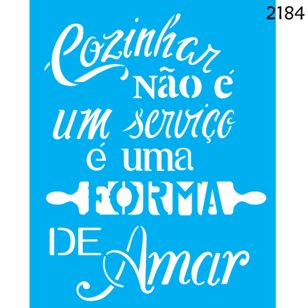 Stencil Opa 20X25 Frase Cozinhar