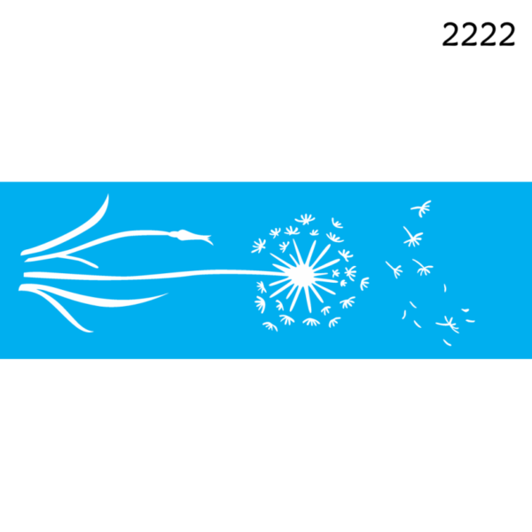 Stencil Opa 10x30 Flor Dente de Leão