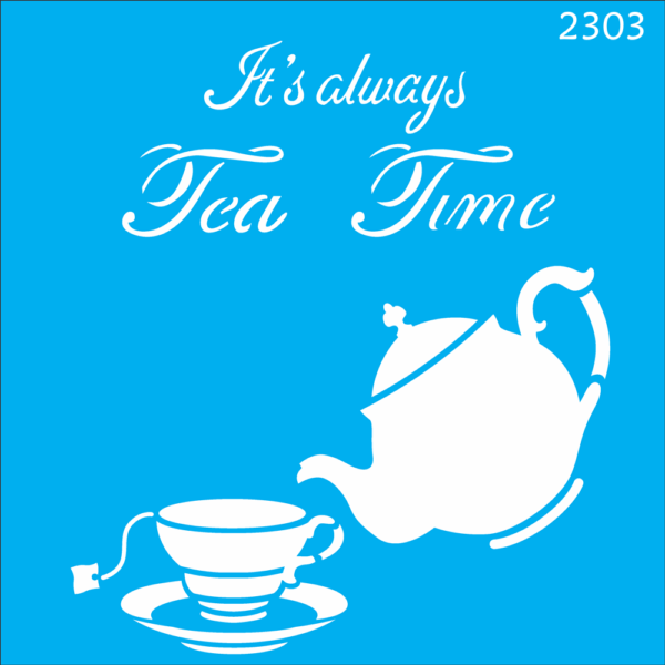 Stencil Opa 30.5x30.5  Tea Time
