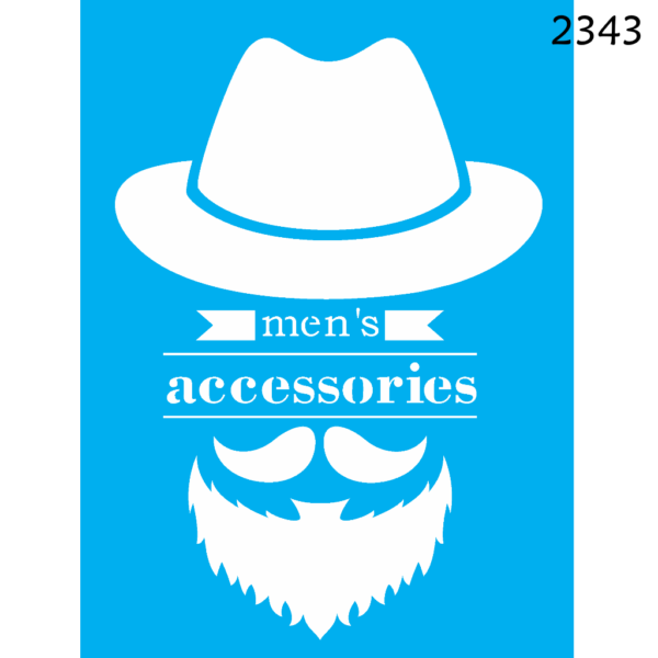 Stencil Opa 15x20 Acessórios Masculinos