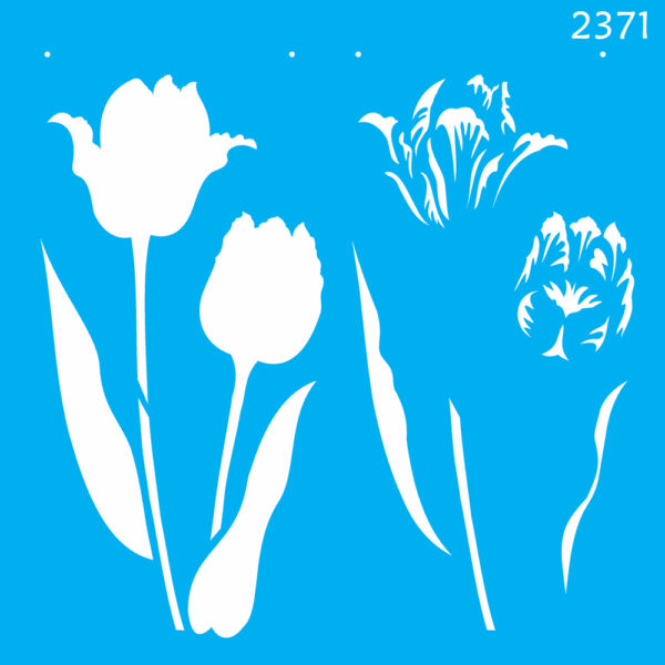 Stencil Opa 30.5x30.5  Tulipa