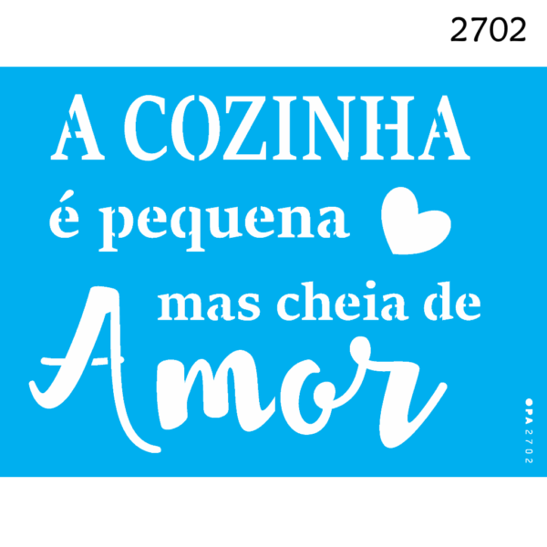 Stencil Opa 15x20 Cozinha é Pequena