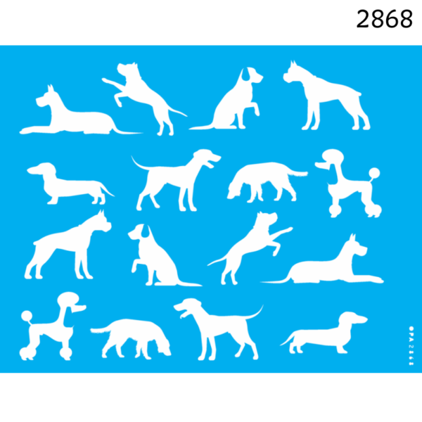 Stencil Opa 20X25 Cães I