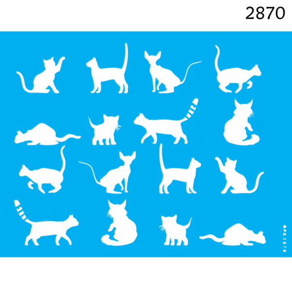 Stencil Opa 20X25 Gatos I