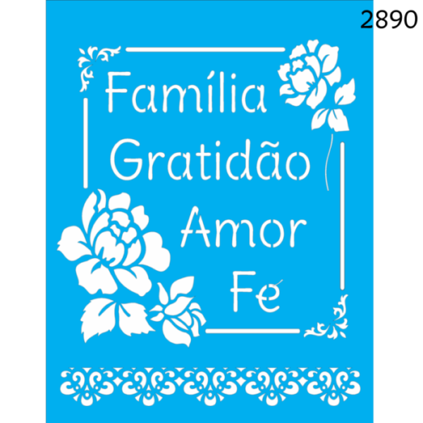 Stencil Opa 20X25 Familia