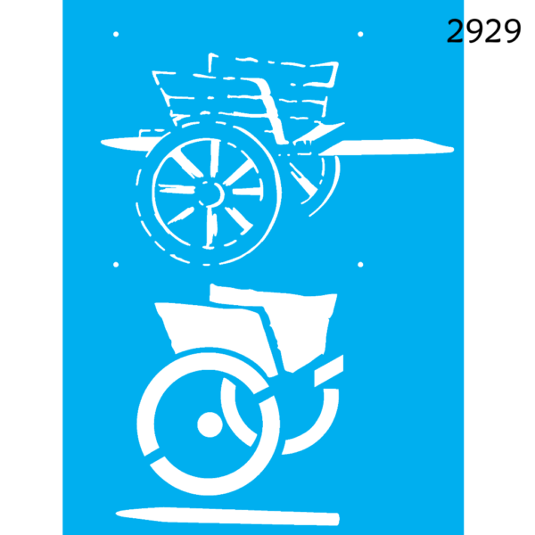 Stencil Opa 15x20 Carroça