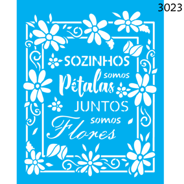 Stencil Opa 20X25 Somos Pétalas