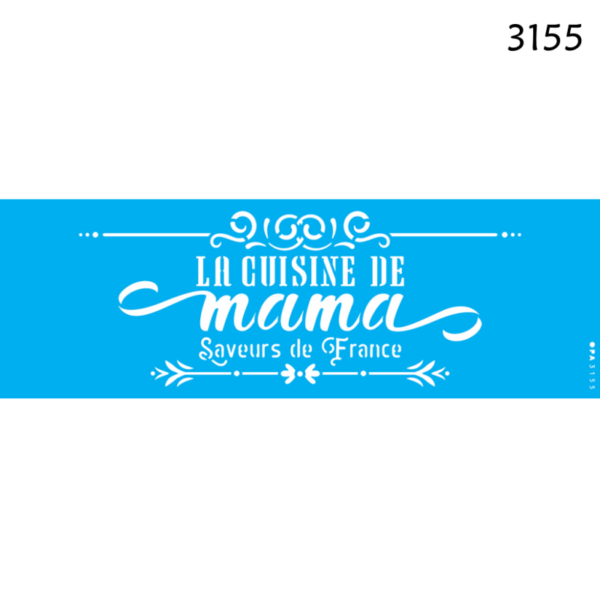 Stencil Opa 10x30 La Cuisine de Mama