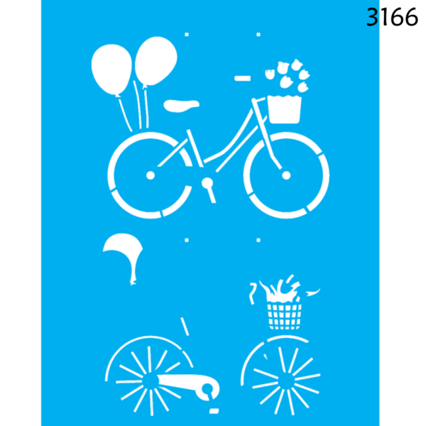 Stencil Opa 20X25 Bicicleta Vintage