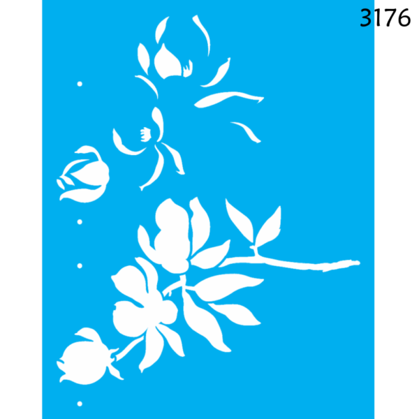 Stencil Opa 20X25 Magnolias