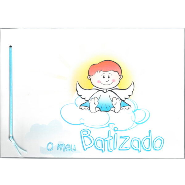 Álbum O Meu Batizado 30x21 Azul