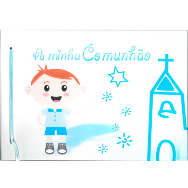 Álbum A Minha Comunhão 30x21 Azul