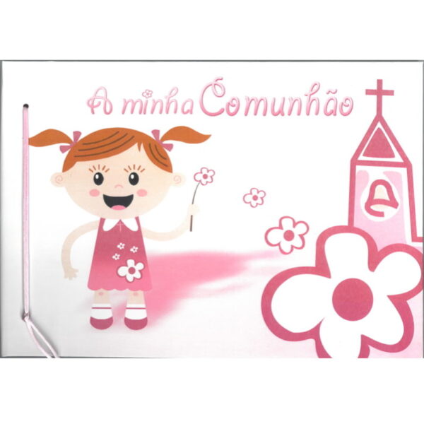 Álbum A Minha Comunhão 30x21 Rosa