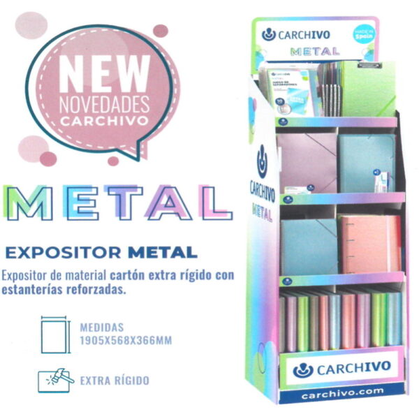 Expositor Linha Metal 135un. 1905x568x366mm