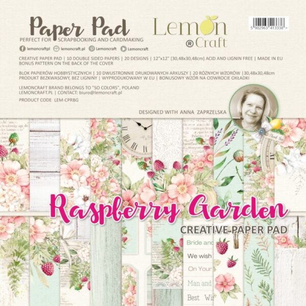 Scrapbook Papers Raspberry Garden 30x30