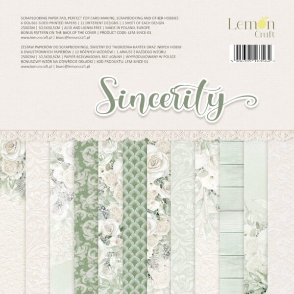 Scrapbook Papers Sincerity 30x30