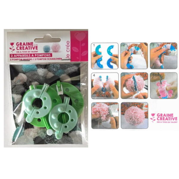 Faz Pompons Blister c/ 2un. (35 e 55mm)