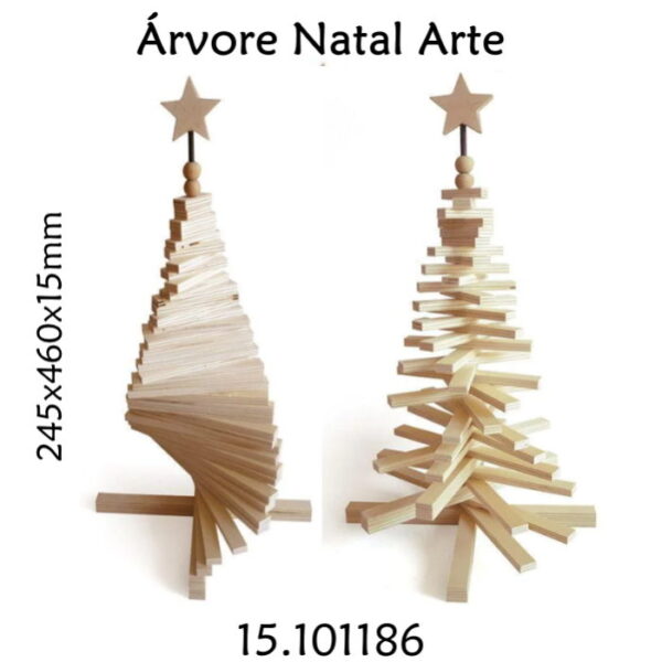 Árvore Natal Madeira Arte