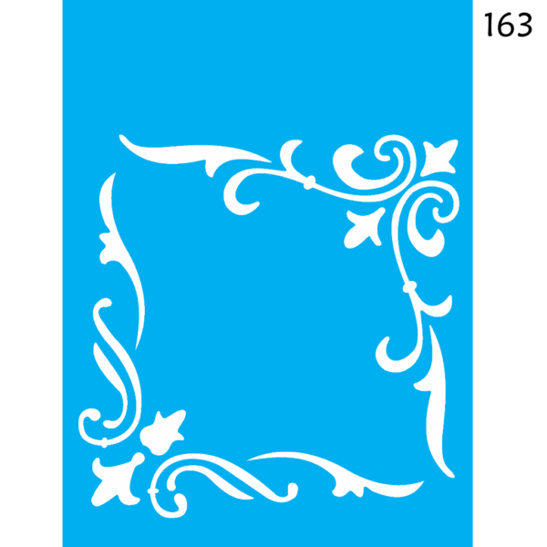 Stencil Opa 15x20 Cantoneira Arabesco