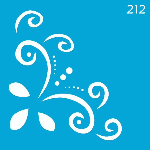 Stencil Opa 10x10 Cantoneira Arabesco II