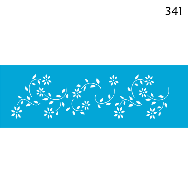 Stencil Opa 10x30 Flores Margaridas II