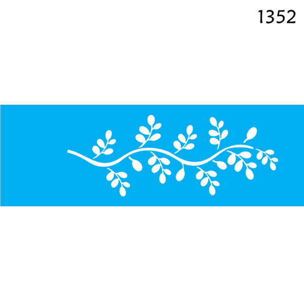 Stencil Opa 10x30 Folhas de Arruda