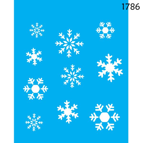 Stencil Opa 20X25 Flocos de Neve
