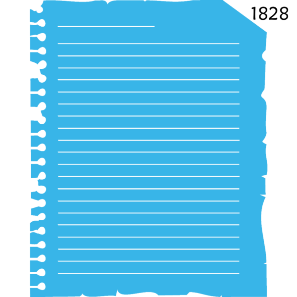 Stencil Opa 20X25 Folhas de Caderno Antigo